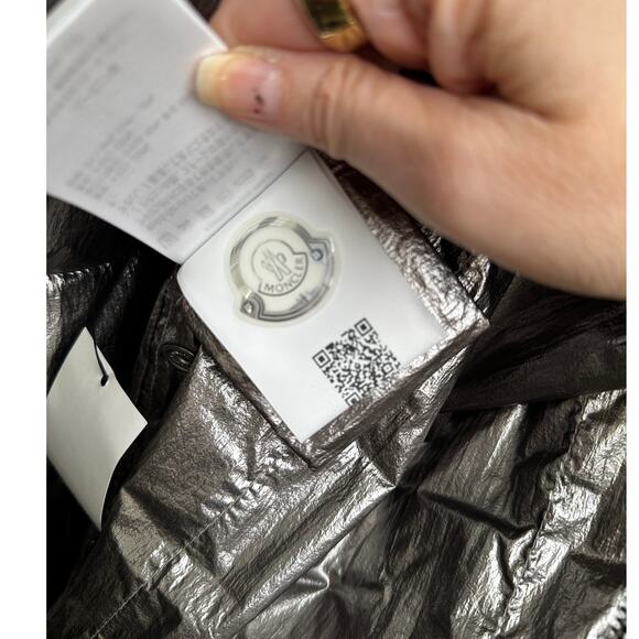 NWT Moncler x Rick Owens Cyclopic Down Puffer Jacket Silver Women Size 1 - Picture 12 of 16